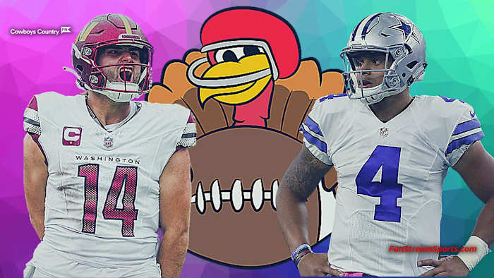 Sam Howell (L) and Dak Prescott